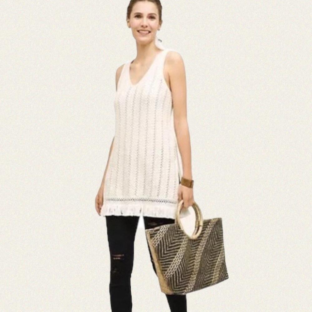 Knitted & Knotted Tunic Tank
